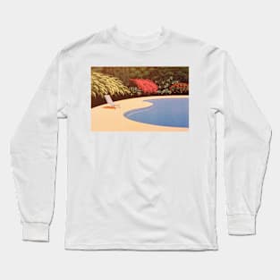 hiroshi nagai - Vaporwave swimming Pool Long Sleeve T-Shirt